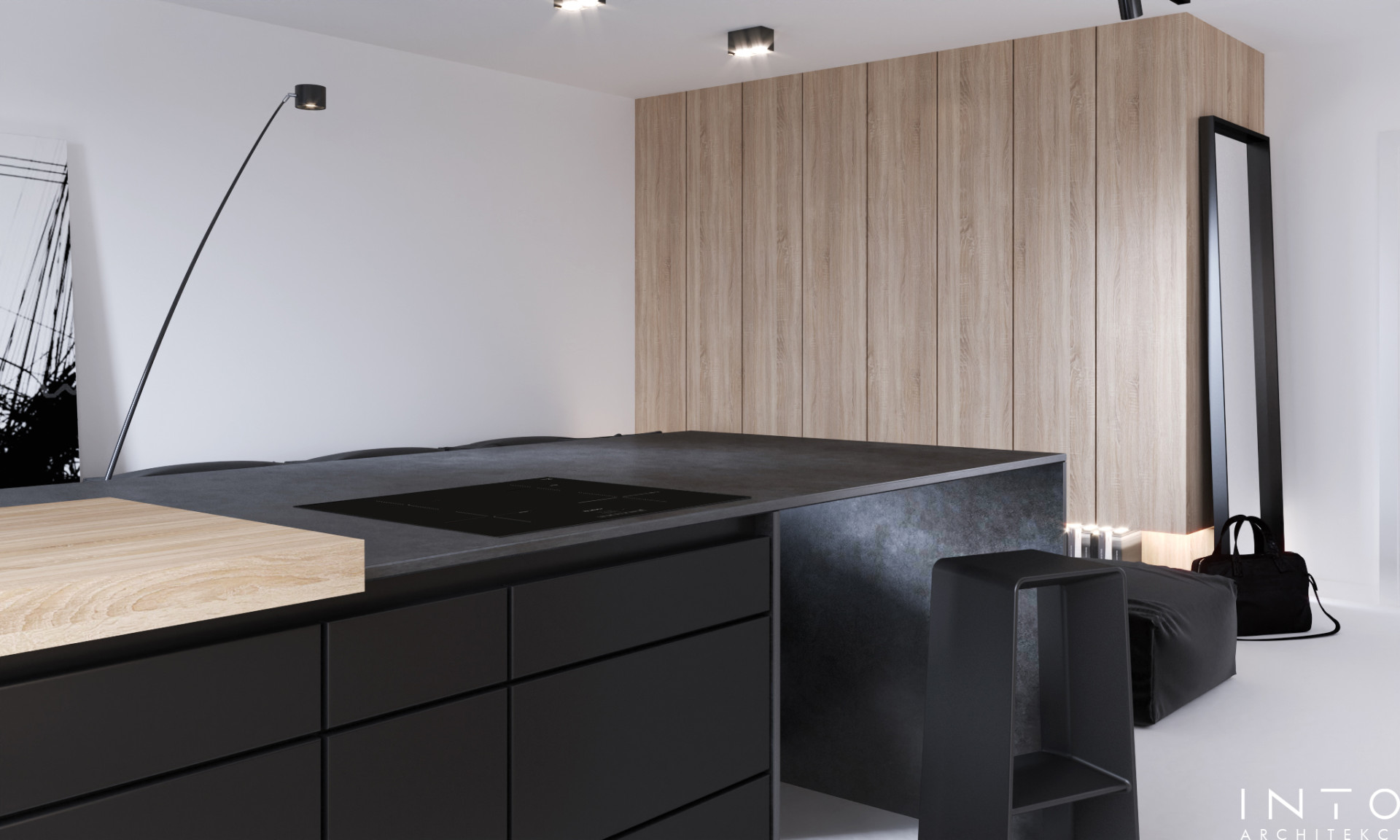 Minimalistyczne mieszkanie 55 m² Warszawa